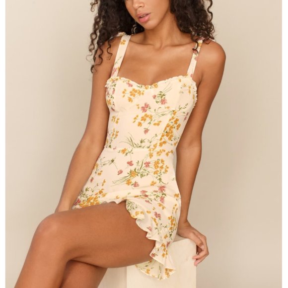Reformation Dresses & Skirts - NEW!! Reformation Christine Mini Dress - Aries